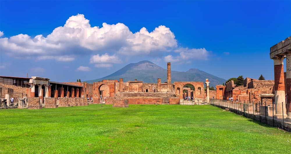 Pompeii und Vesuv